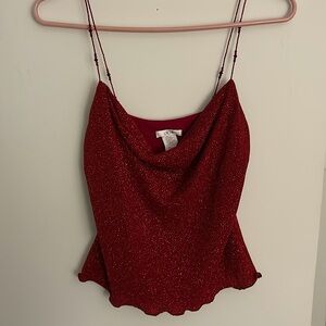 Beaded Red Top